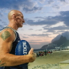 Rugby legend Gareth Thomas poses for a portrait during a campaign in Rio d'Plage Ipanema Tacke Hiv. Rio de Janeiro, Brazil. 29 July 2026. Photo: Ian Cheibub