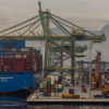 A container ship docked at the Port of Rio de Janeiro on Thursday, July 10, 2025 in Rio de Janeiro, Brazil.