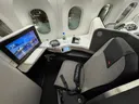 Air Canada's Signature Class seat on a flight from Vancouver to Sydney, Australia.
