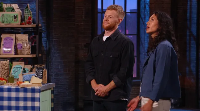 Dragons' Den Star entrepreneur who was a plasterer 'now worth £1,000,000 a year' Matt Kenyon and Imogen Royall (Northern Pasta Co.) Dragons' Den