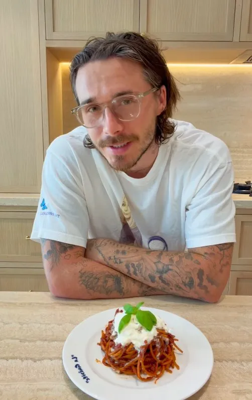 Brooklyn Beckham hits back at people saying he ?always burns food?