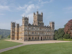 Highclere Castle in Hampshire, England was featured in Downton Abbey.